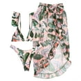 thumbnail image 4 of Traje de baño de malla con volantes y estampado dividido en bikini para mujer Conjunto de ropa de playa OAVQHLG3B Store lin121212, 4 of 4