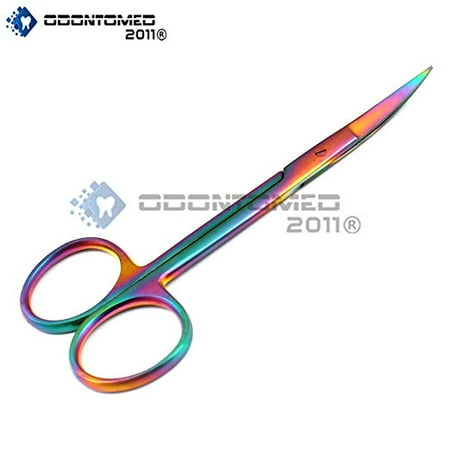 Supercut Iris - OdontoMed2011® Multi Color Rainbow Supercut Iris Micro Scissors 4.5