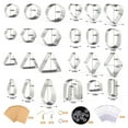 thumbnail image 4 of justharion 24x Polymer Clay Cutter Stainless Steel DIY Earring Tool Cutting Mold, 4 of 9