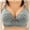Gray, variant on Naughtyhood Woman's Lingerie Fashion Bowknot Printing Comfortable Hollow Out Bra No Rims Underwear