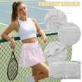 thumbnail image 6 of Xoenoiee Colorful Music Note Print Womens Tennis Skirt Pleated Athletic Skirts with Pockets Shorts High Waisted Golf Skort for Workout Pickleball, Size S, 6 of 7