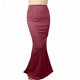 thumbnail image 5 of TaTaai Women's Solid High-Waisted Mermaid Maxi Skirt Bodycon Fitted Vintage Flounce Hem Long Flowy Skirt Elegant Evening Party Casual Fall Winter Gift, 5 of 6