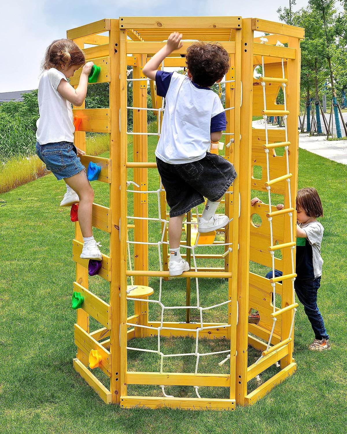 Avenlur Hawthorn 9-in-1 Outdoor Activity Center Playground Playset