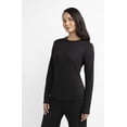 thumbnail image 3 of Gildan Women’s Crew Neck Long Sleeve Underscrub T-Shirt, 2-Way Stretch, Sizes XS-2XL, 3 of 9