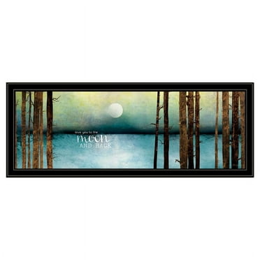 Love You to the Moon and Back by Marla Rae Printed Wall Art Wood Multi-Color