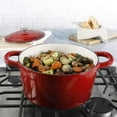 thumbnail image 6 of Crock-Pot 7 Quart Round Enamel Cast Iron Covered Dutch Oven Cooker, Scarlet Red, 6 of 6