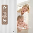 thumbnail image 2 of PEVA Shower Curtain Liner 72” x 72” 10G Extra Heavy Duty Thickness, Waterproof Shower Curtain Liner for Bathroom, 2 of 9