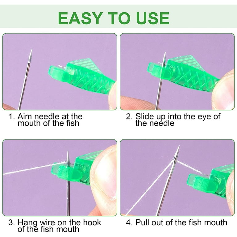 Threader Tool, Sewing Needle Inserter, Fish Type Quick Sewing
