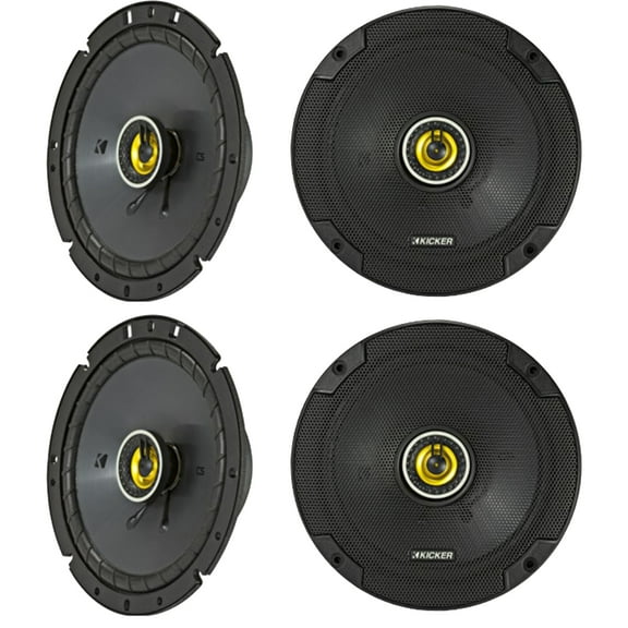 KICKER (4) 46CSC674 CSC67 6.75" 6-3/4" 300W 4-Ohm Car Audio Coaxial Speakers