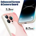 thumbnail image 3 of for iPhone 11 Pro Max Case, Thin Liquid Silicone Case,Shockproof,Slim Thin Phone Case for iPhone 11 Pro Max, Full Body Screen Camera Protective Cover-Beige White+Pink 9-IP11pm-02, 3 of 14