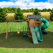 GroundSmart Green Rubber Mulch, 75 cu ft Super Sack