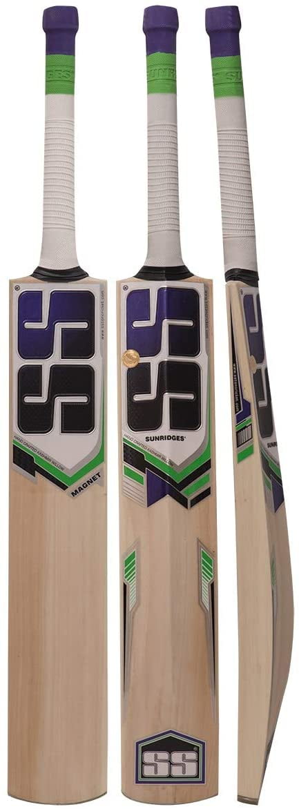 SS Kashmir Willow Cricket Bat Magnet SH with Fulll Cover