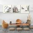 thumbnail image 4 of Idea4wall Vintage Canvas Wall Art Chinese Calligraphy Painting Prints for Home Wall Decor, 16"x16", 4 of 5