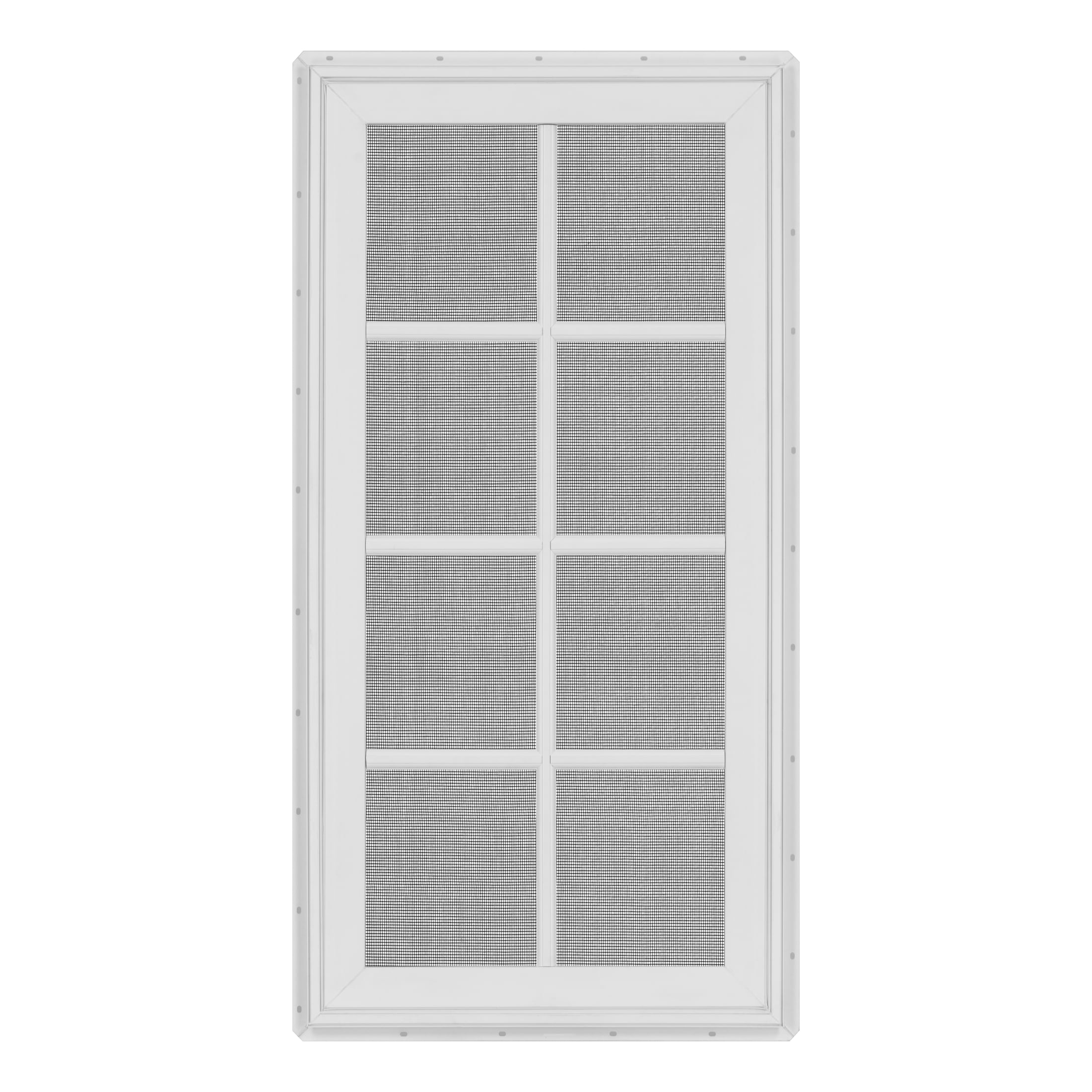 24 in. x 48 in. White Vinyl Double-Pane Insulated Right-Hand Casement Window with SDL Grids and Screen