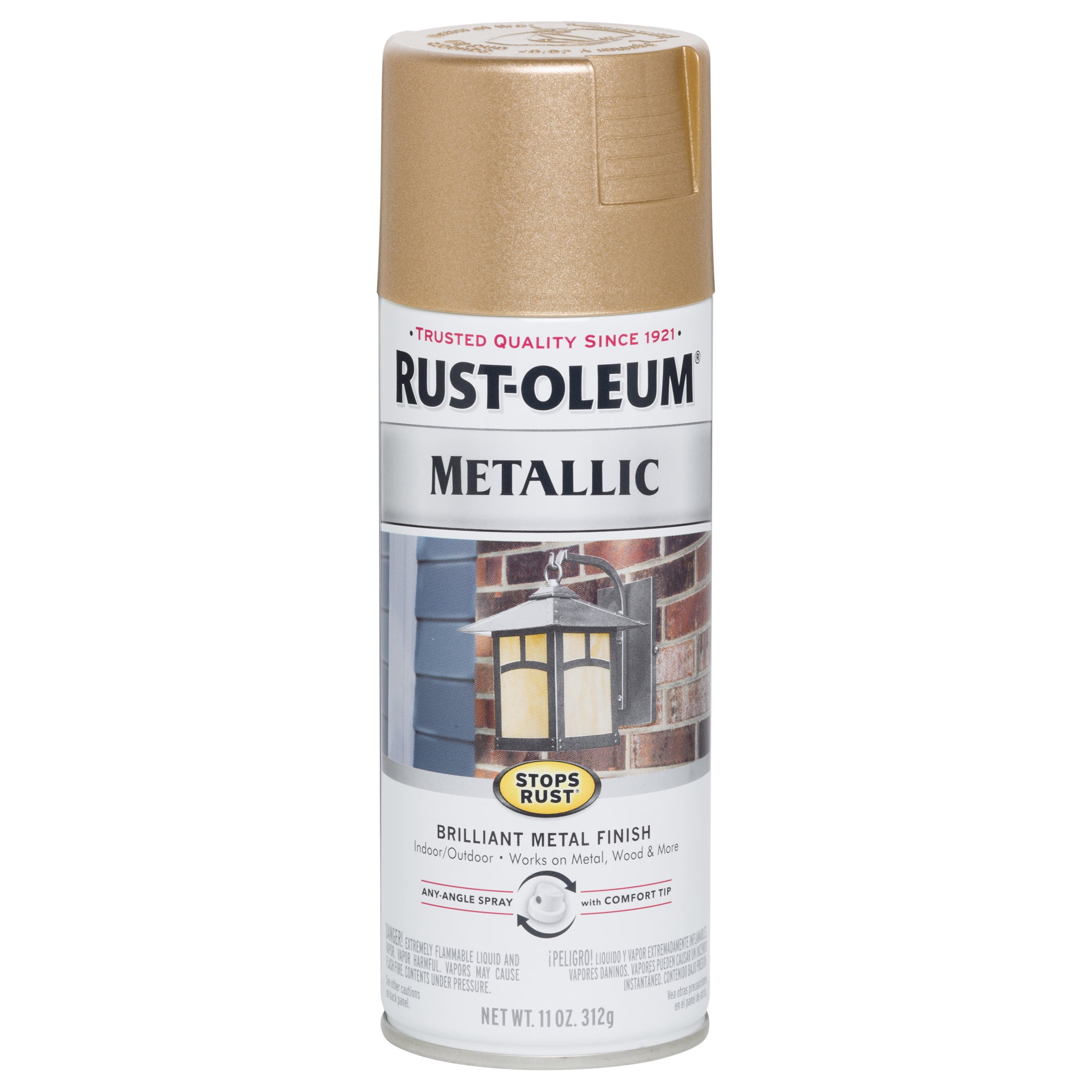 6 Pack, Rose Gold, Rust-Oleum Stops Rust Metallic Protective Enamel Spray Paint-286564, 11 oz