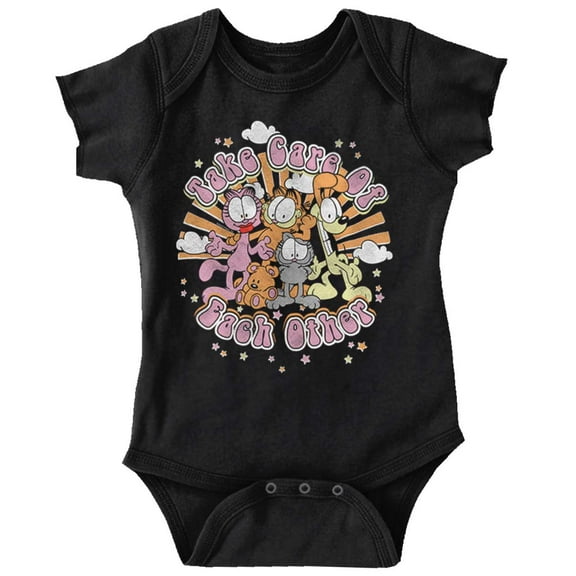 Garfield Take Care of Each Other Bodysuit Jumper Girls Infant Baby Brisco Brands NB