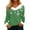 08# Green, variant on Qwertyu Merry Christmas Tops for Women Faux Fur Trim V Neck Blouse Graphic Xmas Long Sleeve Fashion Winter Clothing Hot Pink XL