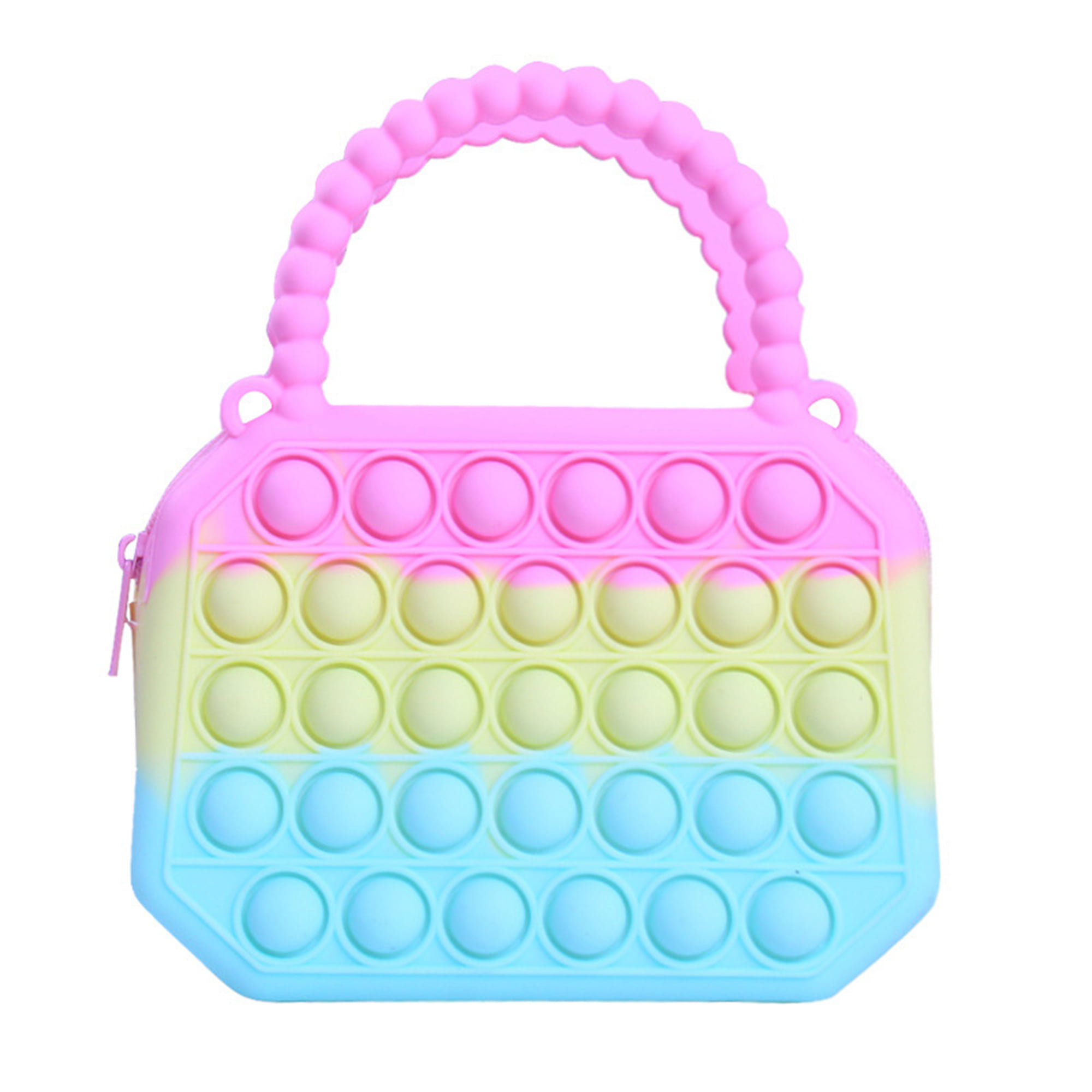 Pop Fidget Bag Toy Stress Relief Sensory handbag Poppet Purse Shoulder bag 