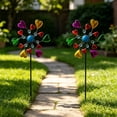 thumbnail image 4 of Molino de viento Iron Love para decoración de patios y jardines: molinillo de viento metálico giratorio con revestimiento antioxidante para uso en exteriores., 4 of 6