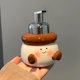 thumbnail image 3 of Dispensador de jabón pequeño for baño y cocina, jabonera de manos, dispensador de jabón de cerámica, 3 of 7
