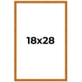 thumbnail image 2 of 18x28 Honey Brown Real Wood Picture Frame Width 0.75 inches | Interior Frame Depth 0.5 inches |, 2 of 8