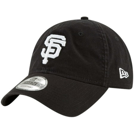 San Francisco Giants Classic Football - San Francisco Giants New Era Core Classic Twill 9TWENTY Adjustable Hat - Black - OSFA