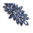 thumbnail image 6 of Faship Gorgeous Navy Blue Rhinestone Crystal Floral Hair Barrette Clip, 6 of 6