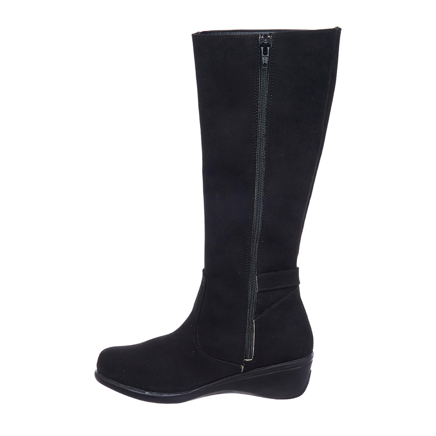 botas negras de gamuza mujer