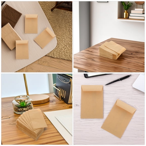PTOOTP Savings Envelope Compact Size 50PCS Kraft Paper