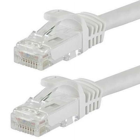 UPC: 0710348874248 | Monoprice Patch Cord Cat 6 Flexboot White 14 ft. 9825