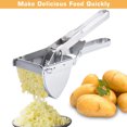 thumbnail image 1 of Aodebiao High-Efficiency Stainless Steel Potato Ricer Masher – Heavy Duty Commercial Kitchen Tool for Smooth Creamy Mashed Potatoes, Vegetables, Purees, Fruit Juicer Prep, 1 of 6