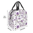 thumbnail image 3 of Easygdp Lavender Flowers Bolsa Térmica Premium - Tela Oxford Impermeable, Gran Capacidad, Bolsillo Frontal, Unisex para Trabajo, Escuela, Actividades al Aire Libre y Picnics, 3 of 8