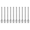 thumbnail image 1 of Uxcell 10 Pcs Aiguilles Distributrices en Acier Inoxydable 10G, Tube à Colle 2 Pouces Pointe Émoussée, 1 of 7