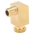 thumbnail image 2 of Adapter Brass 90 Degree Elbow Compression Tube Pipe Fitting Connector Adapter for Oil Lubrication System, 2 of 8