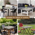 thumbnail image 5 of Stretch Fit Floral Pattern Square Table Cover Washable Fabric for Outdoor Patio Use and Indoor Dining Room Settings, 5 of 6