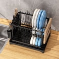 thumbnail image 2 of Simperf 2 Tier Dish Racks for Kitchen Counter, Drying Rack with Dish Drainer Set Dishes Organizers, 2 of 8