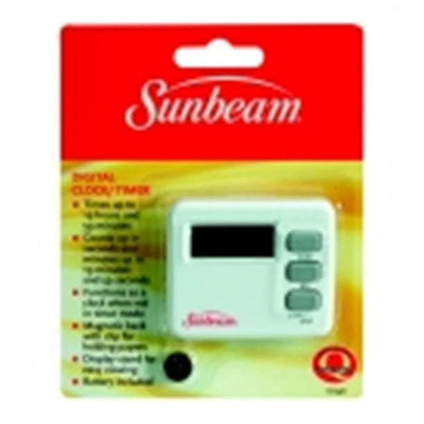 Sunbeam Digital Clock & Timer With EasyToRead Digital Display