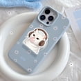thumbnail image 2 of Bubblegum Cat Phone Grip, Aesthetic Kitty MagSafe , Cute Cat with Headphones Gift, Whimsical Black or White Cat Mobile Stand, 2 of 4