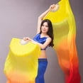 thumbnail image 2 of LUVCLS Bandera de fuego para danza, abanicos largos de seda, velos de bambú, hechos a mano, festivales, adoración, 2 of 6
