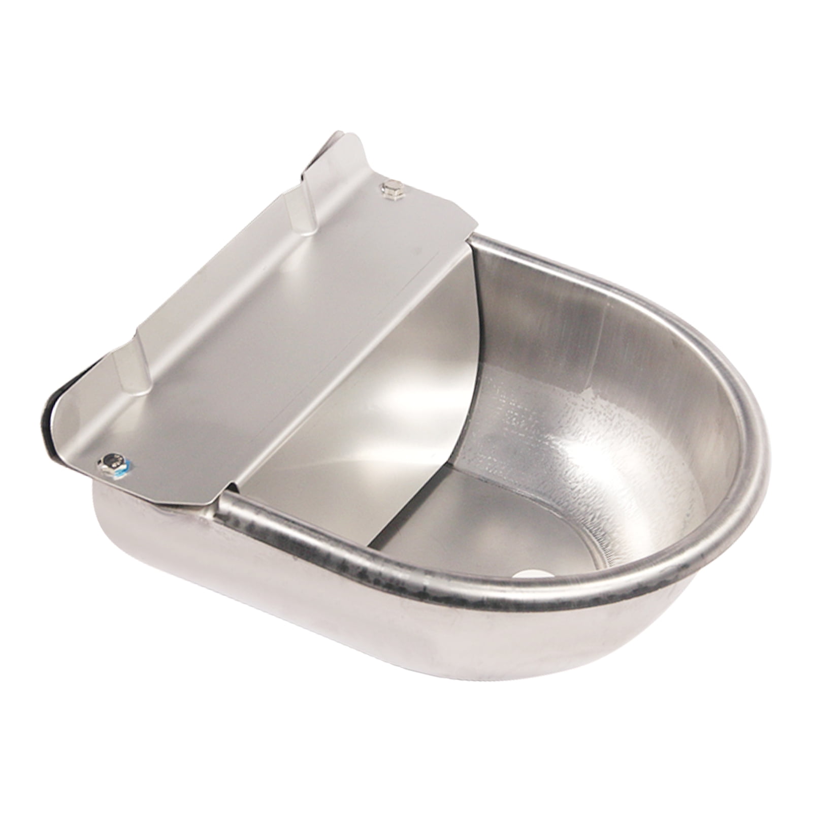 Auto Float Water Bowl Water Trough for Livestock Dog Goat Pig Waterer MACGOAL Stainless Steel Automatic Waterer Bowl with Brass Float Valve and Drain Plug 