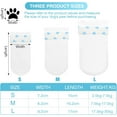 thumbnail image 2 of ZYNERY 24 Pcs Disposable Dog Shoes, Dog Boots for Injured Paws Waterproof Disposable Dog Socks Paws Stop Licking with Self Adhesive Bandage Dog Shoes for Injured Paws for Indoor Outdoor Walking(L), 2 of 8