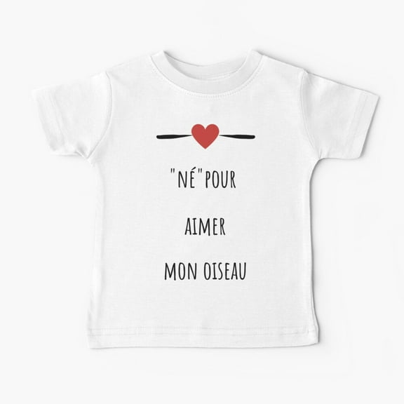 Bella Canvas Born to love my bird Baby T-Shirt