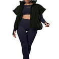 thumbnail image 1 of Women Puffy Vest Solid Color down Jacket Zipper Sleeveless Cardigan, 1 of 6