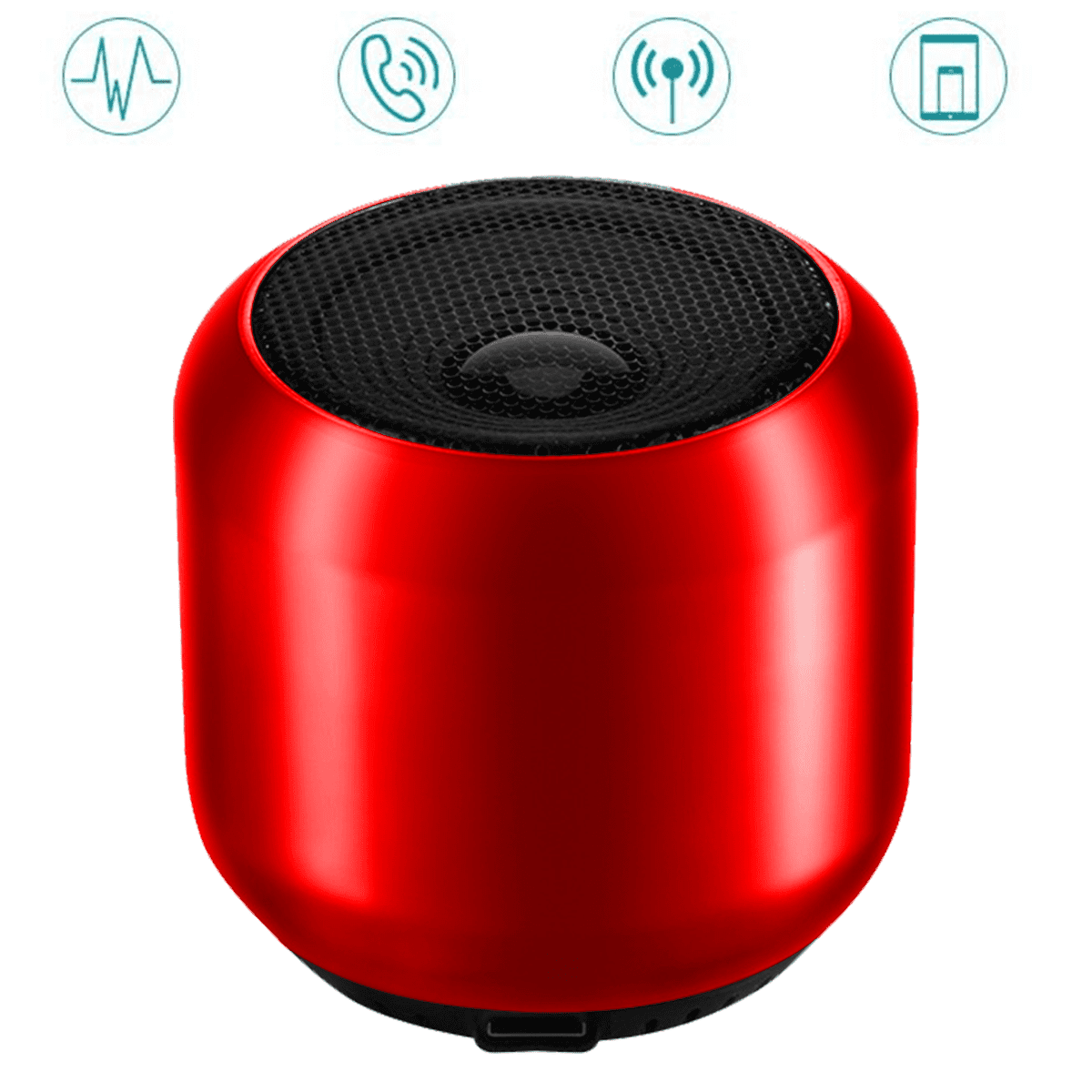 Portable Bluetooth Speaker, Bluetooth 5.0 Dual Pairing Loud Wireless