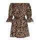 thumbnail image 4 of Moda mujer verano sexy casual fuera del hombro impresión campana vestidos de manga Fridja bnh6498, 4 of 5