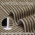 thumbnail image 2 of 5x7 Indoor Area Rug for Living Room – Non-Slip Machine Washable, Low Pile Modern Stripe Rug, Foldable Printed Soft Floor Carpet for Bedroom, Dining Room, Kitchen – Brown Tones, 2 of 9