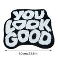thumbnail image 3 of TechWave Style Alphabet Printed Bathroom Entrance Mat Non Absorbent Foot Pad Throws Blanket Full Size Bed Print Blanket Sized Blanket Wool Blanket Twin Car Blanket Heater Fuzzy Warm Blanket Heated, 3 of 5