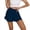 Blue, variant on TAGOLD Womens Summer Summer Shorts Pants,Women's Cotton And Linen Casual Pants With Ruffles Elastic Waist Drawstring Shorts