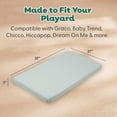 thumbnail image 3 of The Peanutshell Organic Cotton Playard Toddler Bed Sheets for Baby Boys and Girls, Woodland Botanical, 2 Pack, 3 of 8