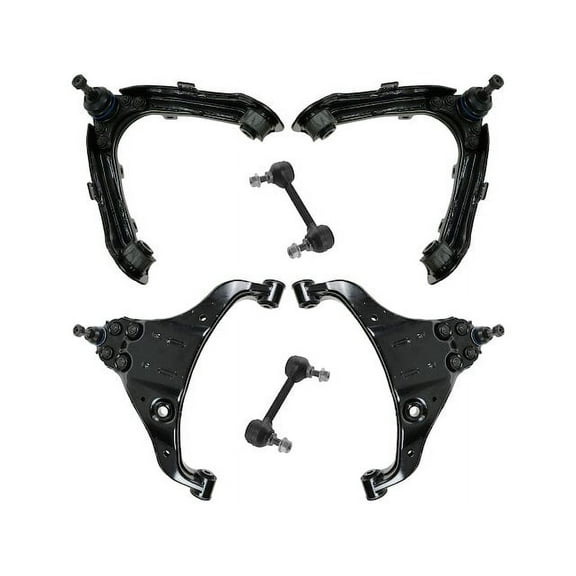 Front Control Arm and Sway Bar Link Kit 6 Piece - Compatible with 2004 - 2012 Chevy Colorado RWD 2005 2006 2007 2008 2009 2010 2011